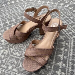 DV by Dolce Vita Tan Textured Heels